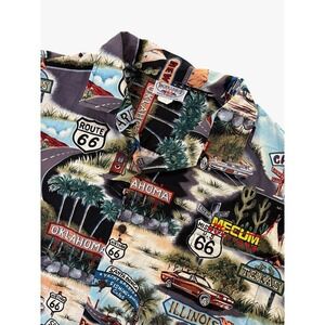 PACIFIC LEGEND APPAREL Route 66 Mecum Auctions Shirt Mens 2XL Black Cotton